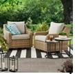 Outdoor Patio Wicker Chair Set